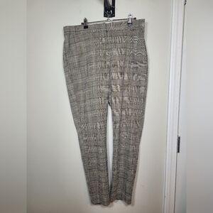 H&M Houndstooth Slim Leg Dress Pants sz 16
